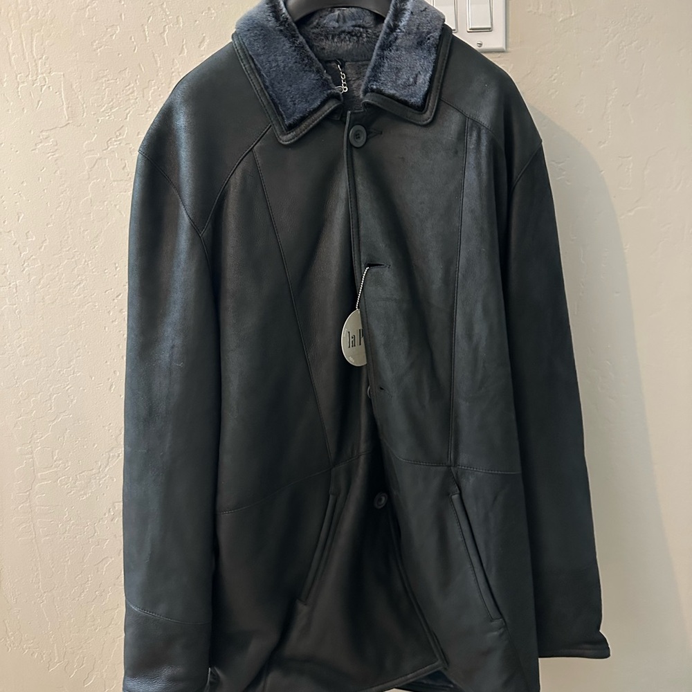 Men winter jacket with fur size xxl